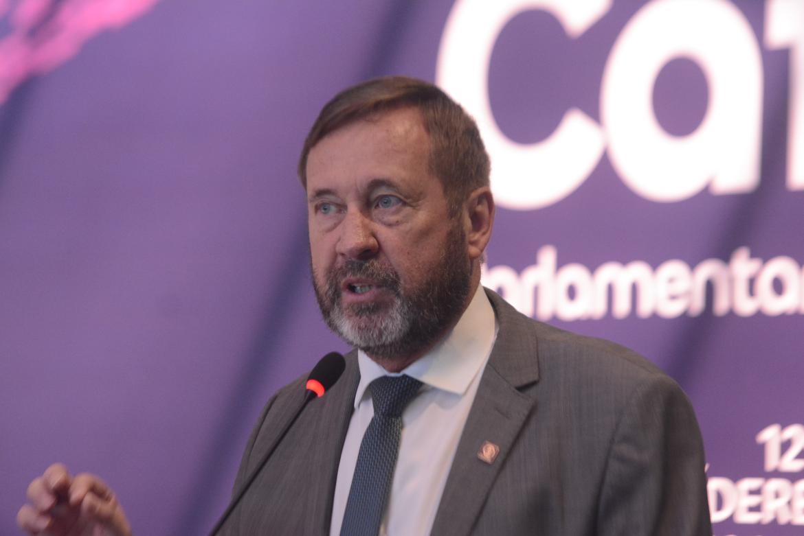 Presidente Joel Krüger durante o lançamento da agenda legislativa prioritária do Confea