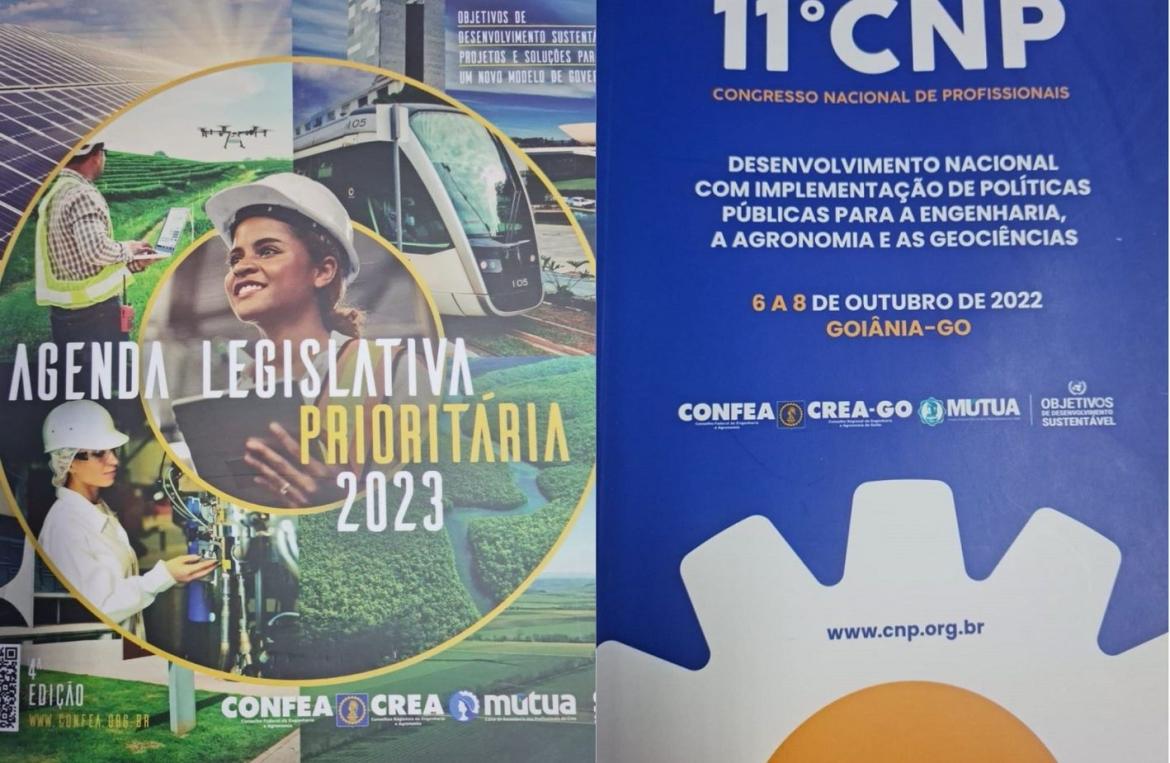 Capas da Agenda Legislativa Prioritária e do Caderno de Propostas do CNP